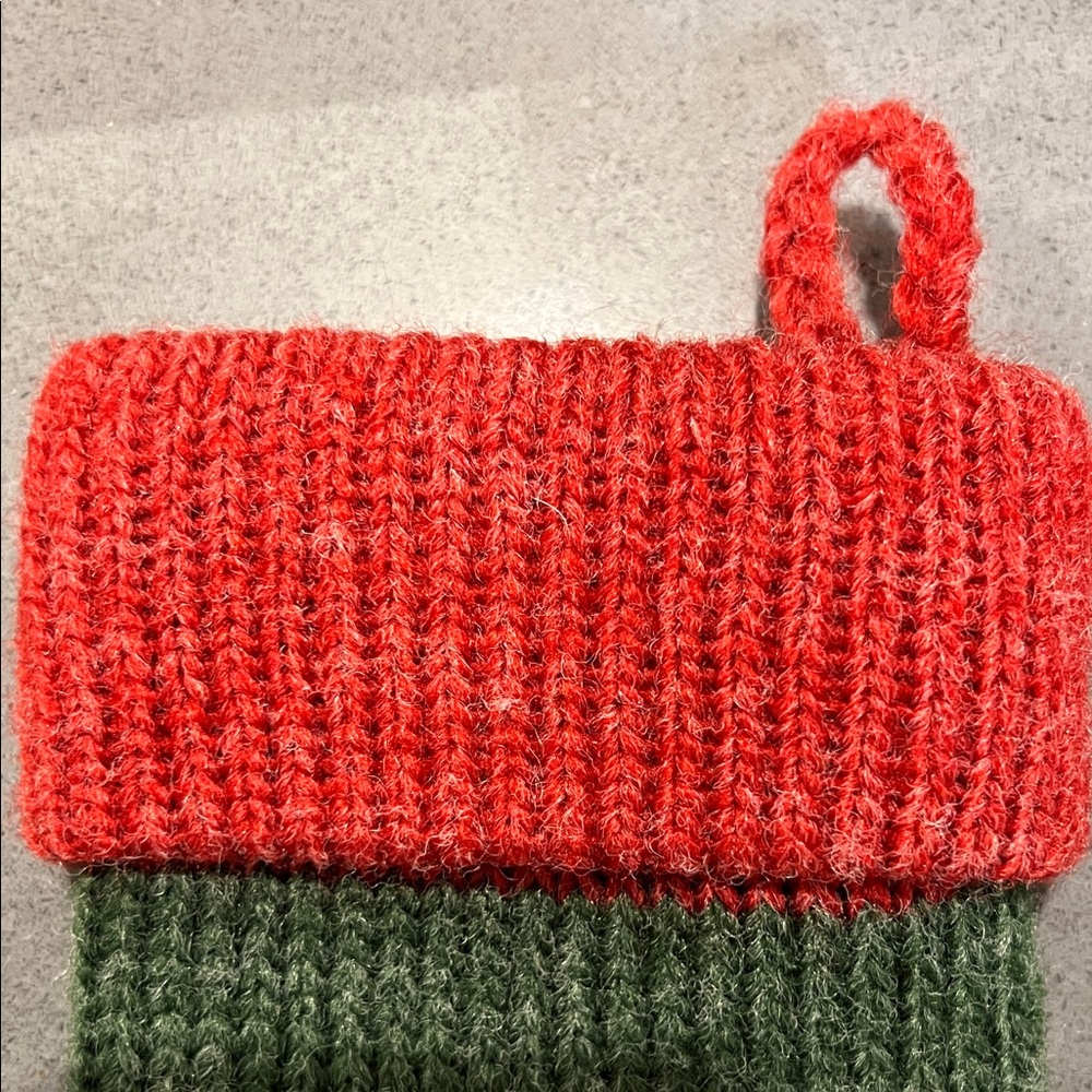Festive Green and Red Dog Christmas Stockings - Picture 3 of 8